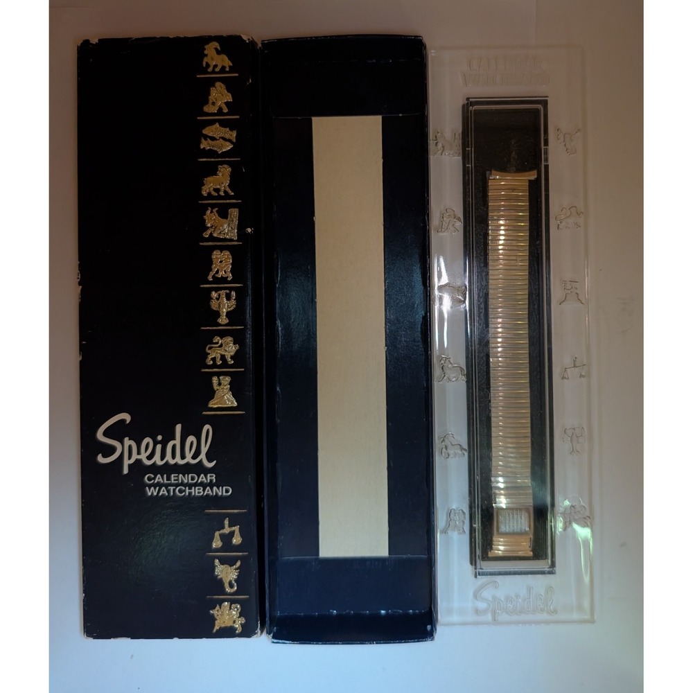Spediel Calendar WatchBand Yellow Gold 163C/E Yel Watch Band Datefinder